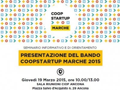 COOPSTARTUP MARCHE: PRESENTAZIONE AD ANCONA